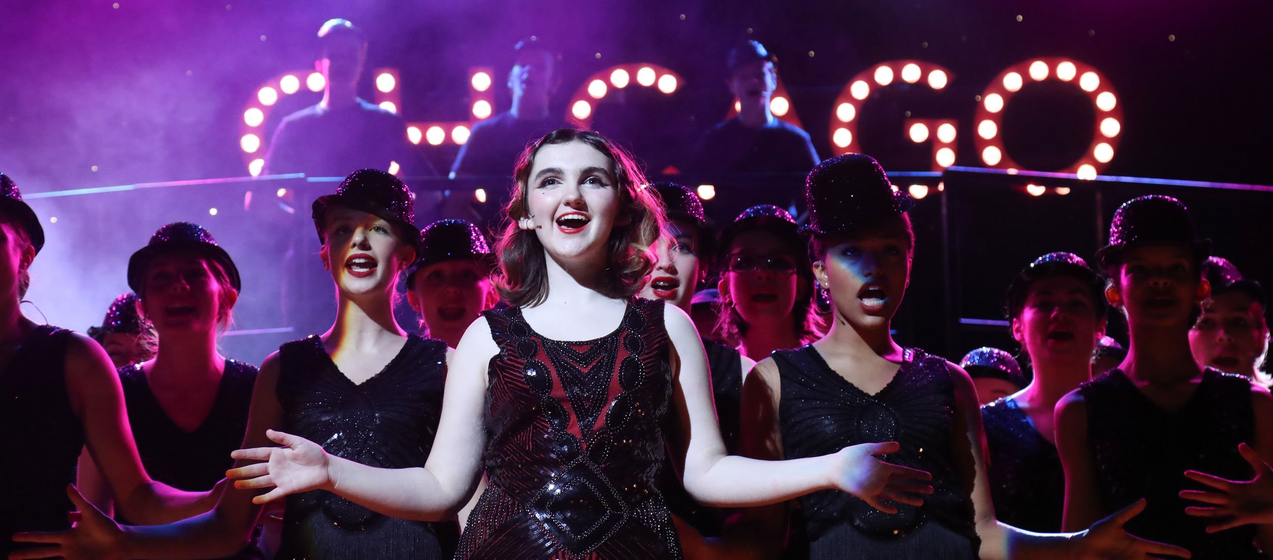 Pupils, from our Independent School in Somerset where drama scholarships are available, performing Chicago
