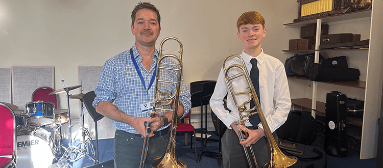 British Trombone Society Awards WCS Wells Cathedral School Independent Prep Somerset England