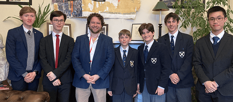 Ben Sparks speaks to Specialist Mathematicians WCS Wells Cathedral School Independent Prep Somerset England