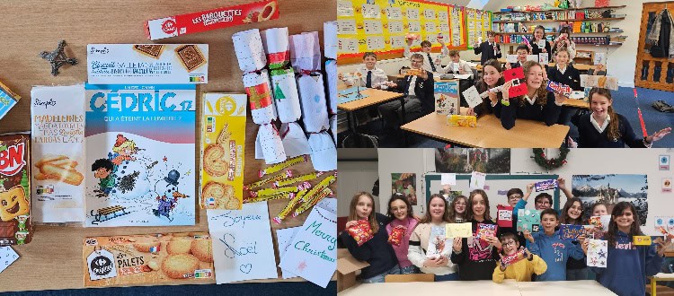 French Christmas box WCS Wells Cathedral School Independent Prep Somerset England