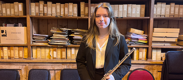 Annie is Liverpool International Flute Competition finalist WCS Wells Cathedral School Independent Prep Somerset England